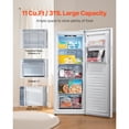 thumbnail image 3 of KFFKFF Convertible Freezer/Refrigerator, 11 Cu.Ft Frost Free Upright Freezer with Temp Control Panel, Reversible Door, 3 of 9