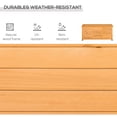 thumbnail image 4 of Outsunny Coffre de Terrasse en Bois Conteneur de Rangement Extérieur avec Fente d'Aération Jaune, 4 of 10