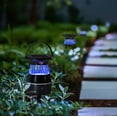 thumbnail image 2 of Sunjoy Solar Bug Zapper Insect Trap with Suction Fan, Solar and Battery Powered Garden Light with Insect Control Function, 2 of 16