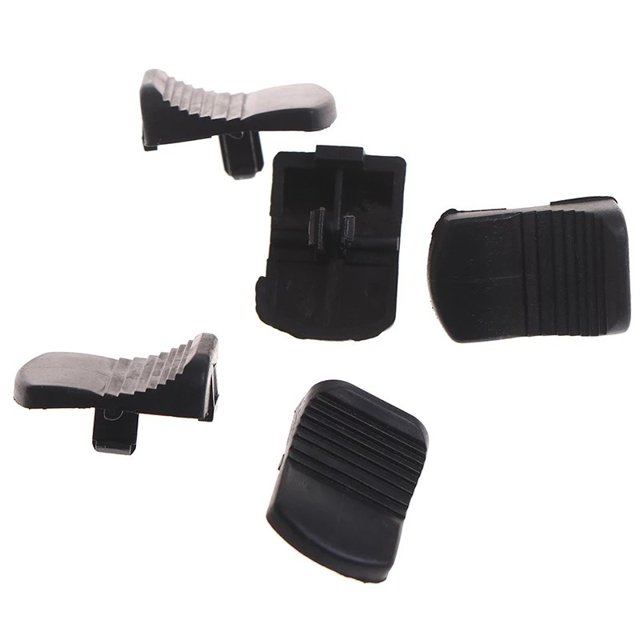 Luckyn Pièces de Réparation de Bouton d'Interrupteur de Moulin d'Angle pour Bosch GWS6/8-100/125 FF03-100A Noir 5 Pcs