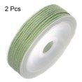 thumbnail image 3 of Unique Bargains 2 Pack Twisted Nylon Twine Thread Beading Cord 2mm 13M/43 Feet Extra Strong Braided Nylon String, Turquoise Green, 3 of 6