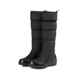 thumbnail image 1 of MAWCLOS Womens Mid Calf Boot Round Toe Snow Boots Warm Comfort Winter Shoes Plush Lining Cold Weather Black 10, 1 of 9