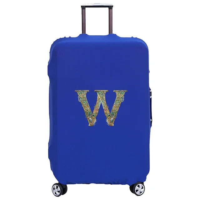 Housse de Valise Lavable Housse de Protection Étui Anti-Rayures Housse Adaptée Motif Imprimé Graphique Convient à 18-32 Pouces 8Graphic Letter W TG