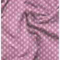 thumbnail image 1 of Soimoi Poly Georgette Fabric Fleur_de_lis Damask Print Sewing Fabric Yard 42 Inch Wide, 1 of 6