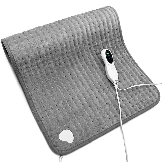 CHUANK Heating Pads for Back Pain Relief and Cramp Extra Large 17” x 33” Size Protable Electric Heating Pads with 10 Fast Heating Settings and Auto Shut Off for Back/Neck/Shoulder/Abdome