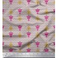 thumbnail image 1 of Soimoi Modal Satin Fabric Artistic Floral Ethnic Print Fabric by Yard 42 Inch Wide, 1 of 3