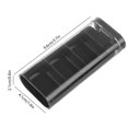 thumbnail image 3 of Meitianfacai 3 Compartment Portable Pill Organizer Clear Slide Out Design With Separate Sections Daily Medication Box Transparent Partition Storage For Morning Noon Night Doses (Black), 3 of 6