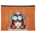 thumbnail image 1 of Merangue Light Up Monster DJ Pencil Pouch, Orange, 2 Pack, 1 of 1