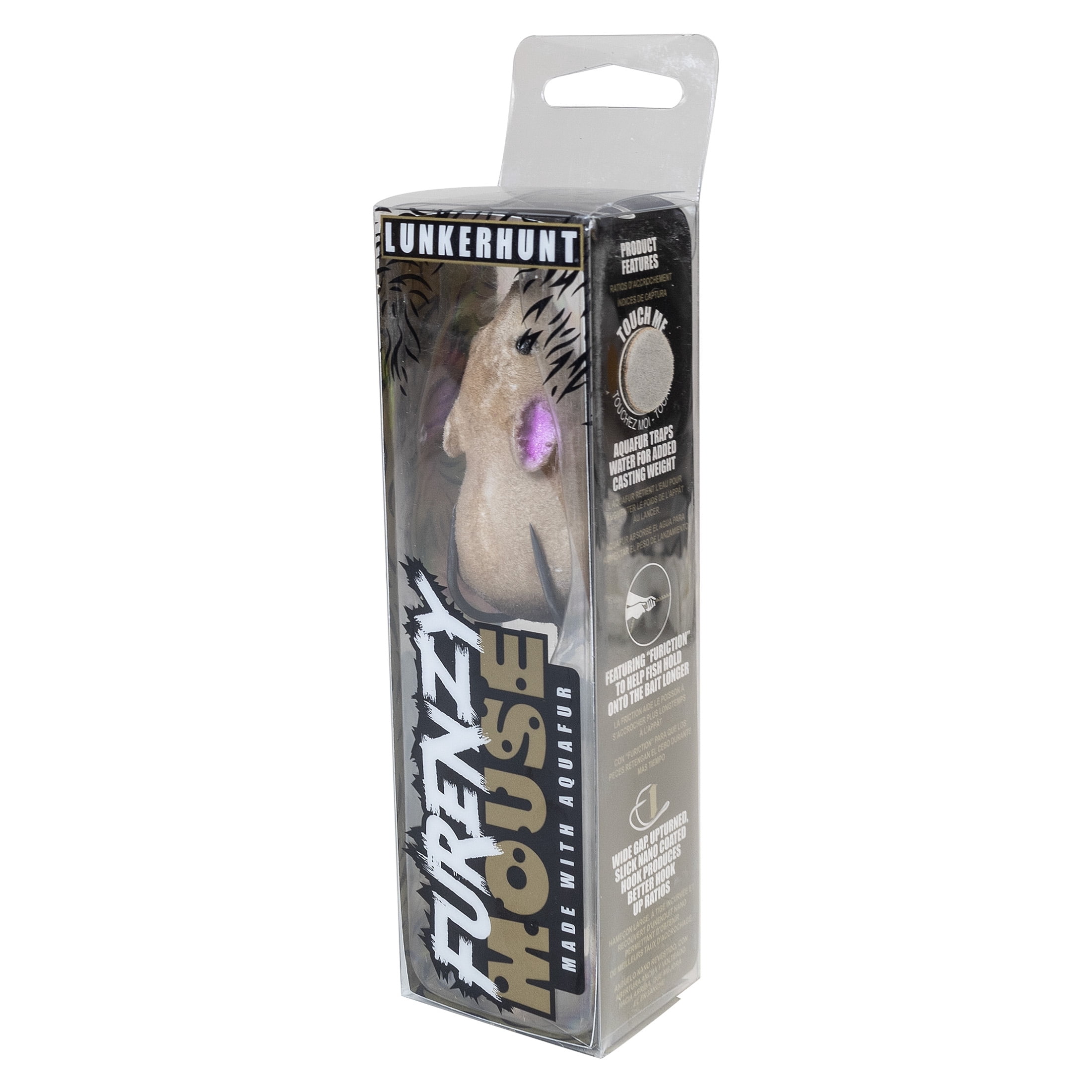 Lunkerhunt Furenzy Mouse - 2 1/2 in - 1/2 oz - Brown - Fishing Lure