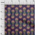 thumbnail image 1 of oneOone Polyester Lycra Fabric Leaves & Floral Block Printed Fabric 1 Yard 56 Inch Wide, 1 of 4