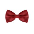 thumbnail image 1 of INSPIRE CHIC Accessoires de Nœud Papillon pour Homme Sangle Ajustable Formel Uni Smoking Pré-Noué Rouge Vin, 1 of 5
