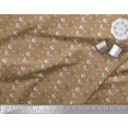 thumbnail image 3 of Soimoi Rayon Fabric Dot & Cat Animal Printed Fabric 1 Yard 42 Inch Wide, 3 of 5