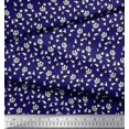 thumbnail image 2 of Soimoi Polyester Crepe Fabric Leaves & Floral Block Print Fabric by Yard 42 Inch Wide, 2 of 4
