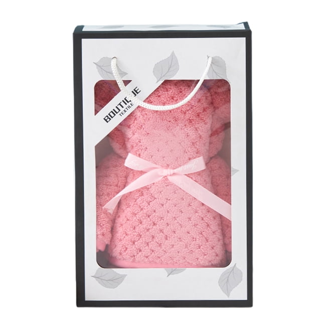 Ingenious Warp Knitted Pineapple Reseau Towel Gift Bear Towel High Density Coral Fleece Gift INS Style