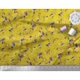 thumbnail image 3 of Soimoi Yellow Cotton Duck Fabric Cage & Humming Bird Print Sewing Fabric Yard 42 Inch Wide, 3 of 5