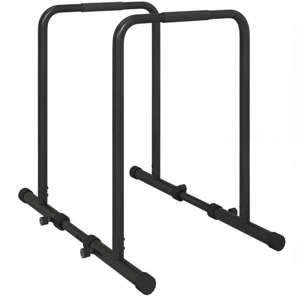 Push Up Bars Dip Station with Adjustable Height and Width for Home Gym
