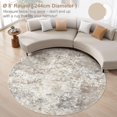 thumbnail image 4 of x Area Rug Living Room Rugs Washable Neutral Modern Abstract Soft Thin Large Rug Indoor Floor No Slip Rug Carpet for Bedroom Under Dining Table Home Office Decor Grey, 4 of 9