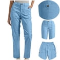 thumbnail image 1 of Pantalon de Randonnée Décontracté pour Femme, Taille à Boutons, Uni, Pantalon de Golf de Voyage, Poches, Vêtements Décontractés, Poches, Pantalon Pleine Longueur, 1 of 8