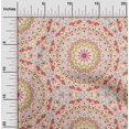 thumbnail image 2 of oneOone Velvet Magenta Fabric Mandala Sewing Craft Projects Fabric Prints By Yard 58 Inch Wide, 2 of 5