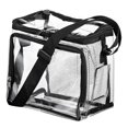 thumbnail image 1 of MOPOOR Clear Lunch Bag -Clear Lunch Bag for Work Double-Deck Reusable Lunch Bag with Adjustable Strap, Front Pocket and Top Compartment for Picnic, Beach, Work, School, 1 of 3