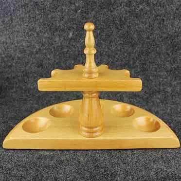 VONKY Support de Pipe à Fumer Élégant Support en Bois pour Tuyaux de Tabac Support de Pipe à Tabac en Bois Durable Cadeau Orange