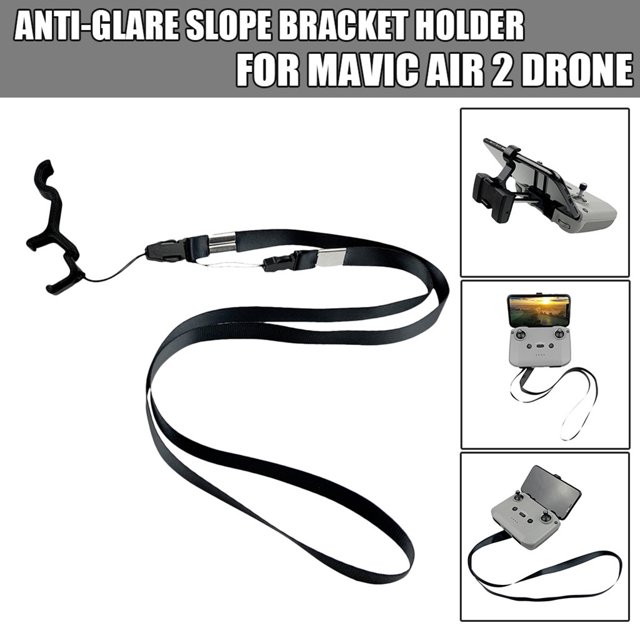 Anti-glare Slope Bracket Holder Mount with Strap For DJI Mavic Air 2 Controller