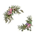 thumbnail image 2 of 2Pcs Wedding Arch Flowers Realistic Floral Arrangements Swag Handmade Decorative Violet, 2 of 9