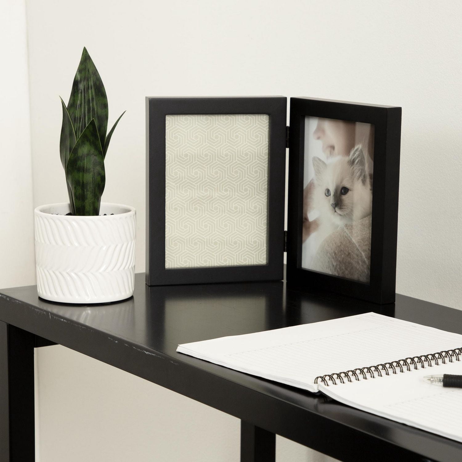 DesignOvation Gallery 8" x 10" Matted to 5" 7" White Picture Frame