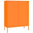 thumbnail image 3 of vidaXL Drawer Cabinet Orange 80x35x101.5 cm Steel, 3 of 5