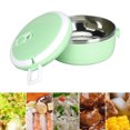 thumbnail image 4 of LHCER Thermal Lunch Box Stackable Hot Food Insulated Box 304 Stainless Steel Round Lunchbox Sealed Food Containers,Stackable Thermal Lunch Box,Thermal Lunchbox, 4 of 8