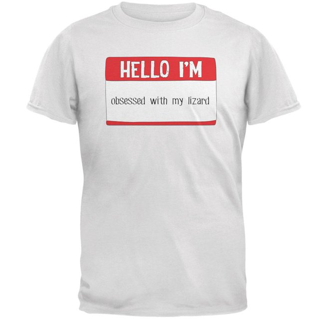 Halloween Bonjour Je Suis Obsédé par Mon Lizard T-Shirt pour Homme