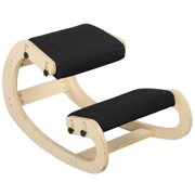 HOMCOM Ergonomic Kneeling Chair, Adjustable Kneeling Stool, Black