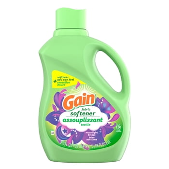 Gain Liquid Fabric Softener, Moonlight Breeze Scent, Smooth Touch - softness you can feel 120WL