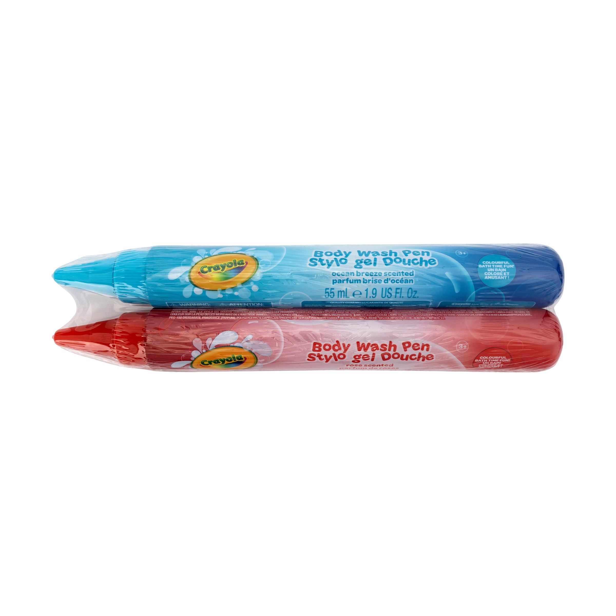 Stylos gel douche Crayola Bleu & Rouge