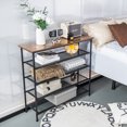 thumbnail image 4 of Gymax Shoe Rack 5-Tier Shoe Storage Organizer W/4 Metal Mesh Shelves for 16-20 Pairs, 4 of 10