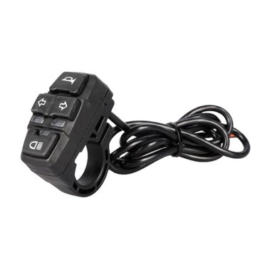 Becaristey Électrique Scooter Interrupteur IP64 Imperméable Moto Guidon Bouton Tourner les Lumières Module de Contrôle E-bike Pièce de Rechange 48V