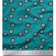 thumbnail image 1 of Soimoi Polyester Crepe Fabric Dart Board Sports Print Fabric by The Yard 52 Inch Wide, 1 of 3