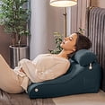 thumbnail image 1 of BKER Coussin de Lecture pour Lit et Repos en Forme d'Arc, Dossier Surélevé, Appuie-Tête en Forme, Coussin Moderne, Coussin de Soutien Inclinable, Utilisé pour Décorer Canapés, Lits et Fenêtres 45x55 cm, 1 of 4