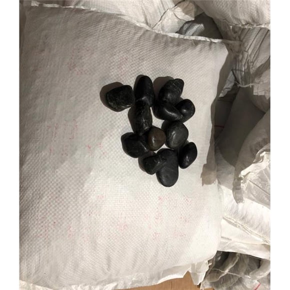 Athenas Garden PR-50-LG-W 0.8-1.2 in. Large Polished Stone Bag, 45 lbs - Crystal White Limestone