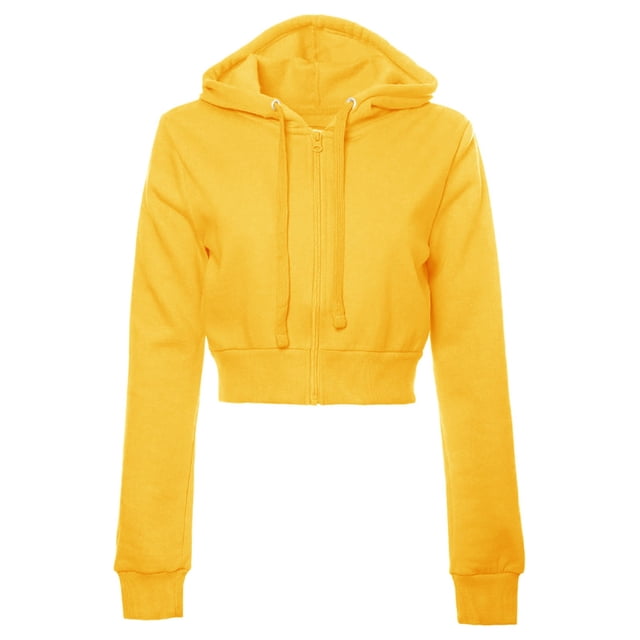 Kcodviy Chandail à Capuchon à Cordon pour Femme, Uni, Décontracté, Basique, Manches Longues, à Fermeture Éclair, Chandail à Capuchon pour Femme, Veste à Capuchon Courte à Fermeture Éclair