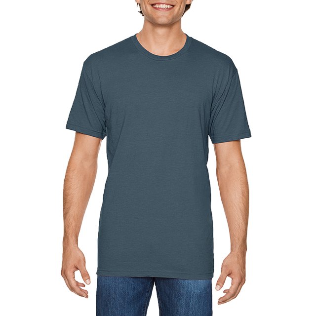 Softstyle T-Shirt CVC, m, Bleu Acier