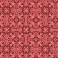 thumbnail image 1 of Ahgly Company Tapis d'Aire Intérieur Lavable à la Machine, Carré, Transitionnel, Rouge, 6 Pieds Carré, 1 of 7