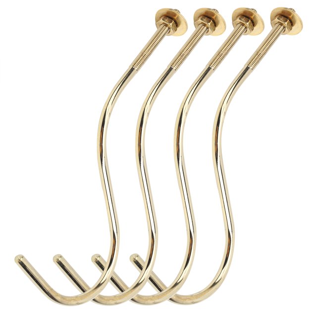 Billiards Hook, Table Edge Hook, Copper Durable 4Pcs For Billiard Ball Supplies Pool Table