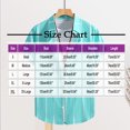 thumbnail image 3 of Weiqiqre T Shirts for Men Color Block Striped Print Short Sleeve Button Up Casual Shirt, 3 of 7