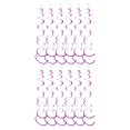 thumbnail image 3 of mmirethe 6pack/lot Swirl Pendant For Graduation Celebration Exquisite Craft Wide Application Birthday Star Spiral Pendant PVC Rose Purple 2Set, 3 of 5