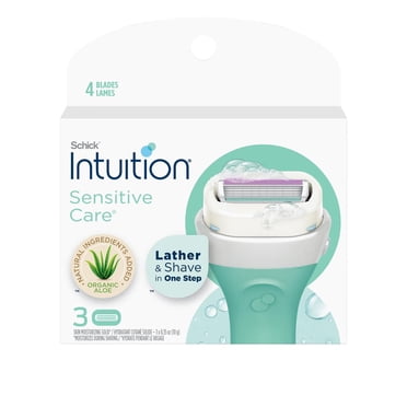 Schick Intuition Naturals Sensitive Care Womens Razor Refills with Vitamin E & Aloe
