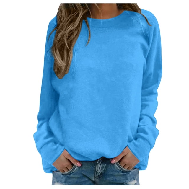 SNKSDGM Chandail Gris pour Femmes Chandails Courts pour Femmes Femmes Quotidien Maison Extérieur Entraînement Manches Longues T-Shirt Col Rond Haut Chandail Imprimé Blouse de Rue Mode Urbaine TTTG