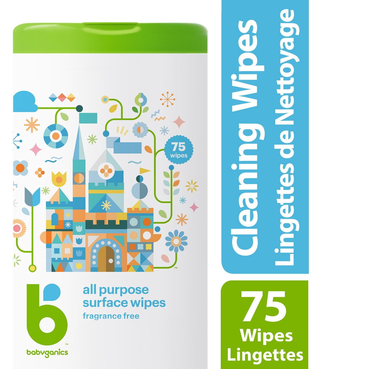 Babyganics lingettes tout usage, 75 Count