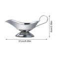 thumbnail image 2 of Bateau à Sauce Gravy Portable Gobelet d'Assaisonnement en Acier Inoxydable Bol à Sauce pour Assaisonnement, 2 of 10