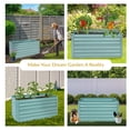 thumbnail image 4 of Sunnydaze Galvanized Rectangle Raised Garden Bed - 4' x 2' x 2' - Green, 4 of 9
